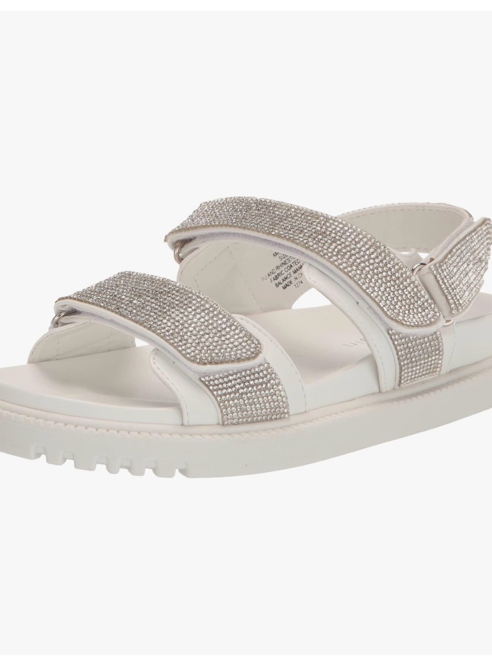 Madden Girl Amore White/Rhinestone Sandals